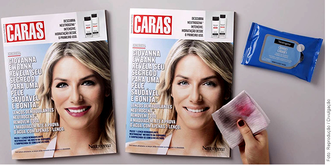 Neutrogena cria anúncio que permite remover maquiagem de modelo em capa de  revista -