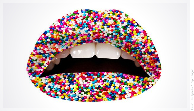 Que tal lábio de doces? Labios