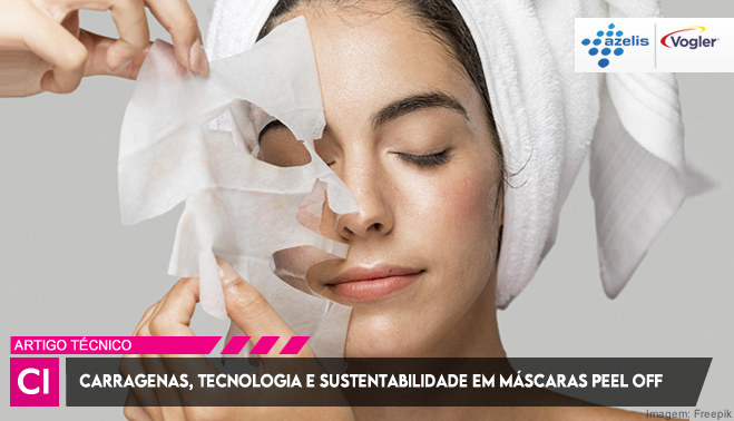 Carragenas, tecnologia e sustentabilidade em máscaras peel off