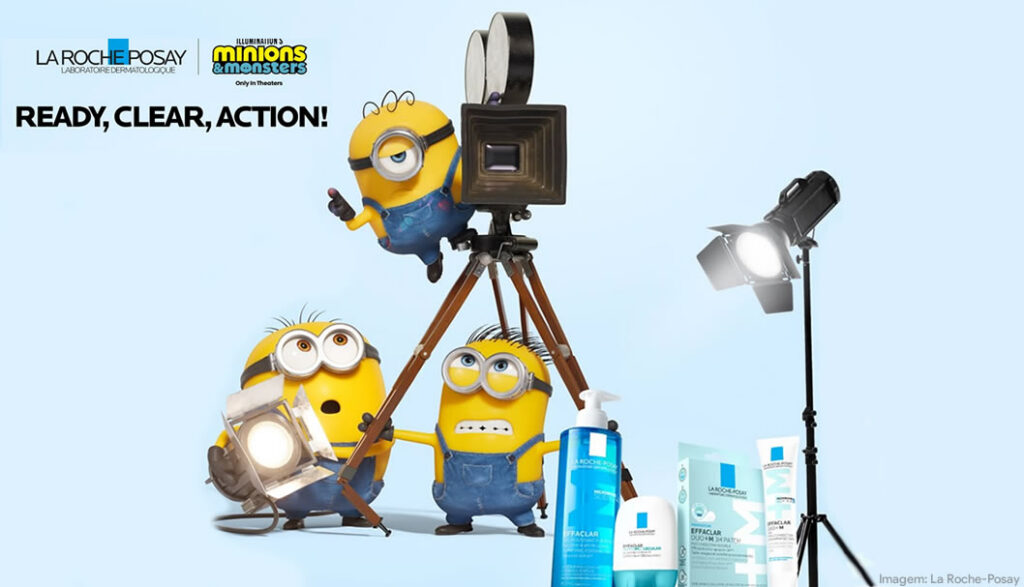 La Roche-Posay lança campanha global de Effaclar em collab com Minions da Illumination