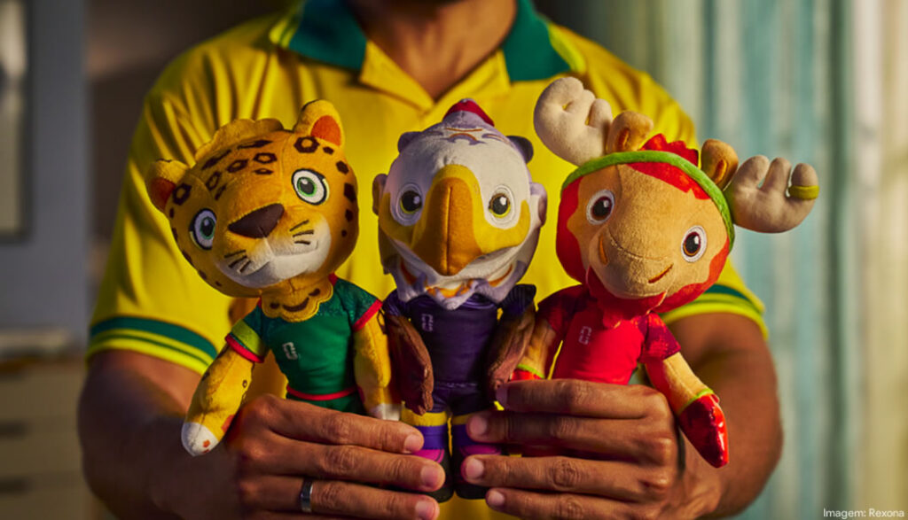 Rexona lança caixa surpresa com mascotes oficiais da Copa do Mundo da FIFA 2026