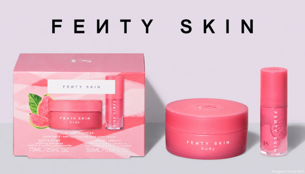 Fenty Skin lança duo Guava Goodiez para hidratação labial e corporal