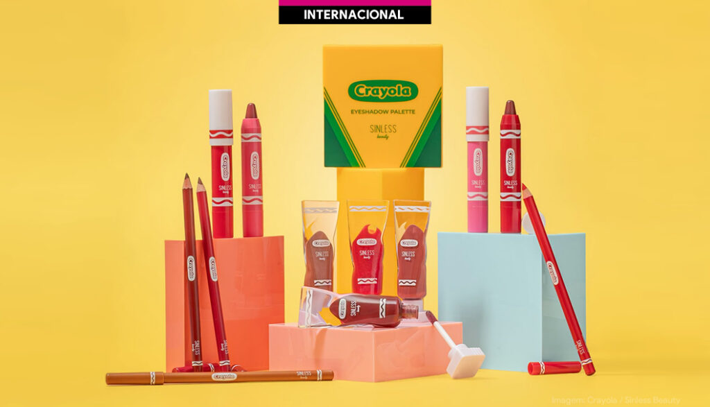 México: Crayola entra no mercado de maquiagem em parceria com Sinless Beauty