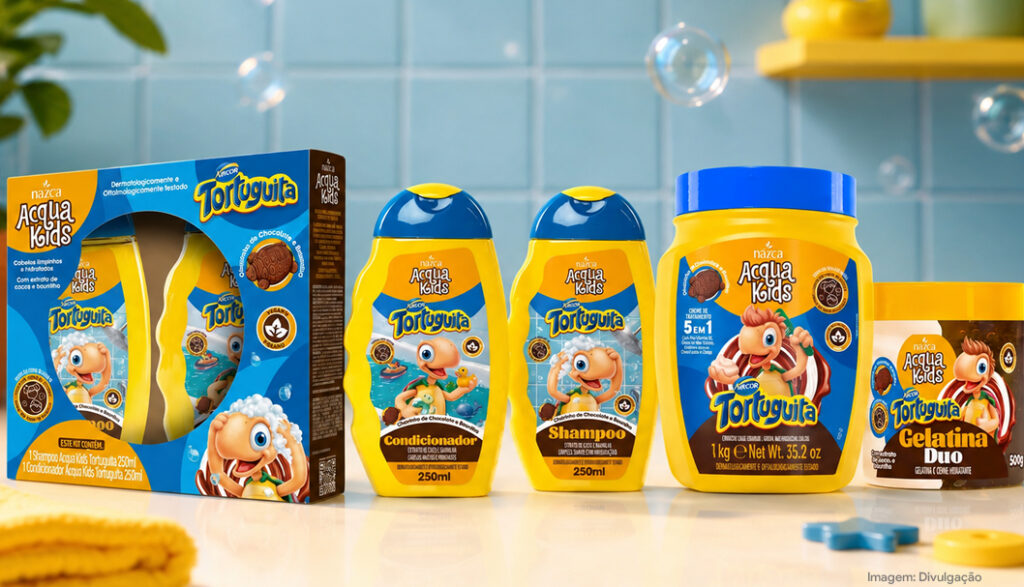 Nazca e Arcor levam Tortuguita à linha infantil Acqua Kids