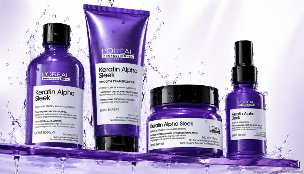 L’Oréal Professionnel apresenta keratin alpha sleek contra o frizz