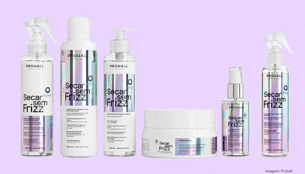 Prohall lança linha para controlar o frizz sem uso de secador