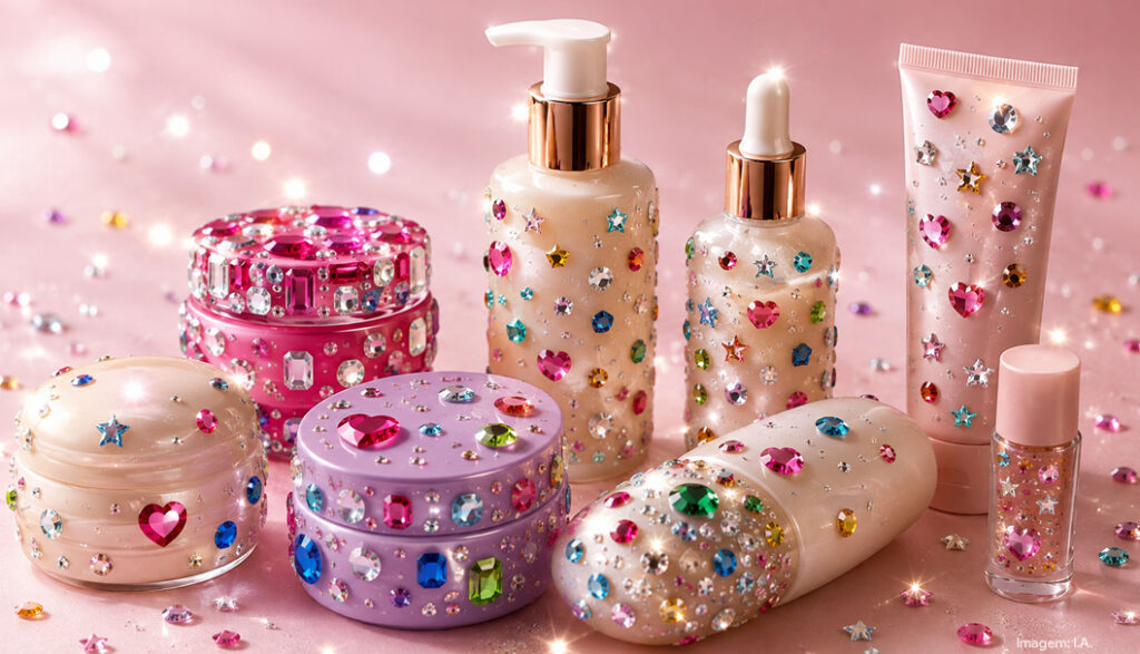 Sparkle ganha força e transforma embalagens de cosméticos