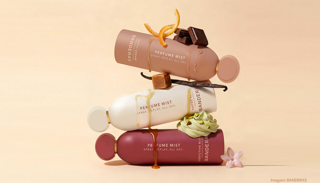 Banderas estreia em body mists com três fragrâncias gourmand