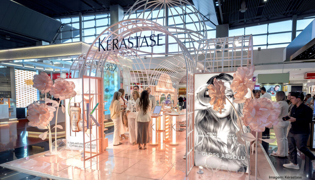 Kérastase lança a House Of Glass em aeroportos do BR