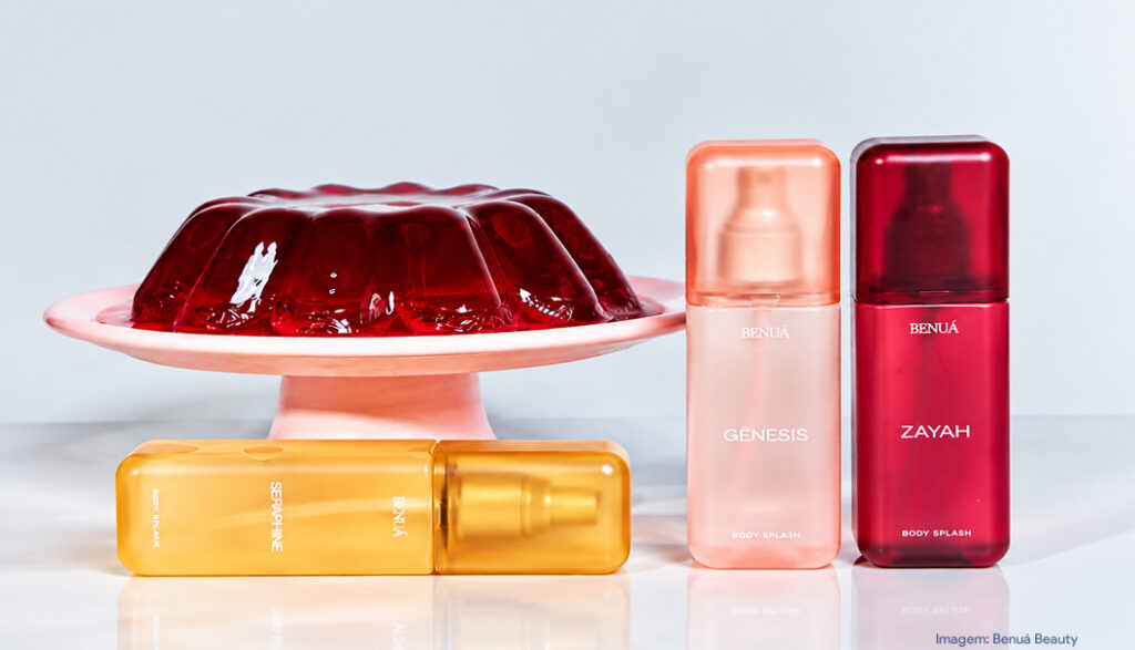 Benuá Beauty destaca novas embalagens em linha de body splashes florais