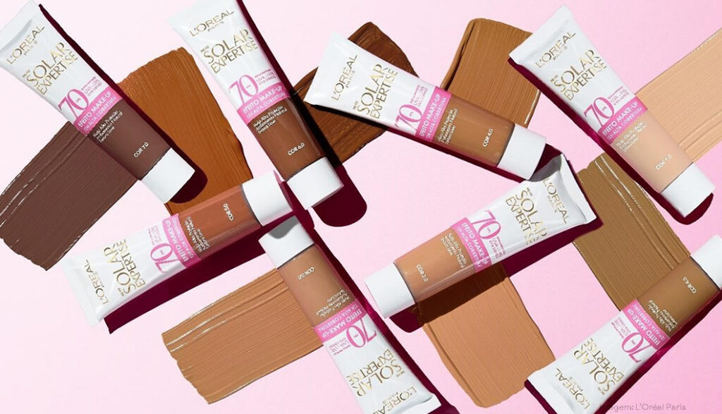 L’Oréal Paris amplia tons de Solar Expertise Efeito Make-Up