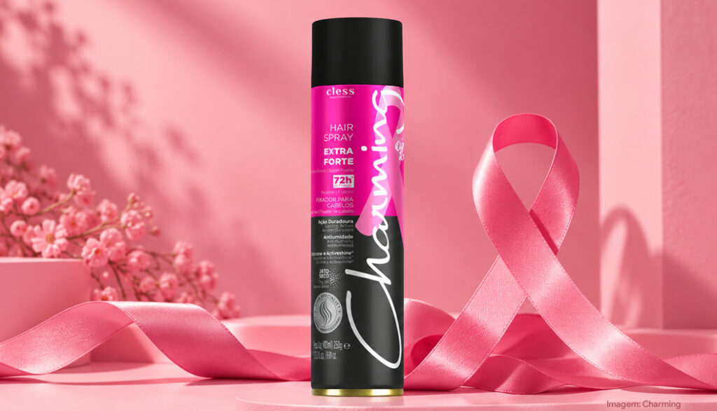 Charming transforma seu Hair Spray Extra Forte em aliado da luta contra o câncer de mama