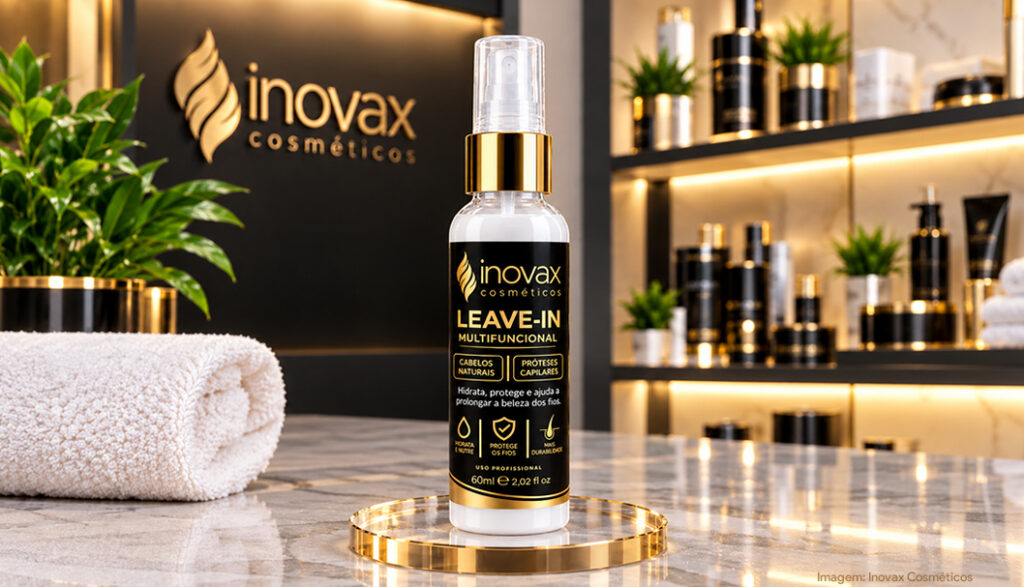 Inovax Cosméticos lança leave-in multifuncional para cabelos naturais e próteses capilares